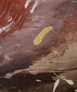 Abstraktes Acrylbild von Julia Magdalena mit lebendigen Farben und expressiven Pinselstrichen, ideal für zeitgenössische Kunstliebhaber.