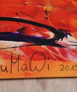 Außergewöhnliches Acrylbild von Julia Magdalena, Ausdrucksstarke moderne Kunst, abstrakte Malerei, zeitgenössische Wanddekoration, Kunst für Sammler und Kunstliebhaber.