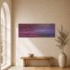 Zwei Galaxien als Acrylbild im Wohnraum, handgemaltes Original von JuMaWi-Art