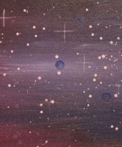 Sternenklarer Himmel Acrylbild von Julia Magdalena, kosmische Kunst, abstrakte Gemälde, kreative Wanddekoration, moderne Kunst, Sternenmuster, Weltraumkunst, inspirierende Bilder, Raumthema, Künstler Julia Magdalena.